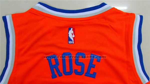 Maglia New York Knicks Derrick Rose #25 Arancione